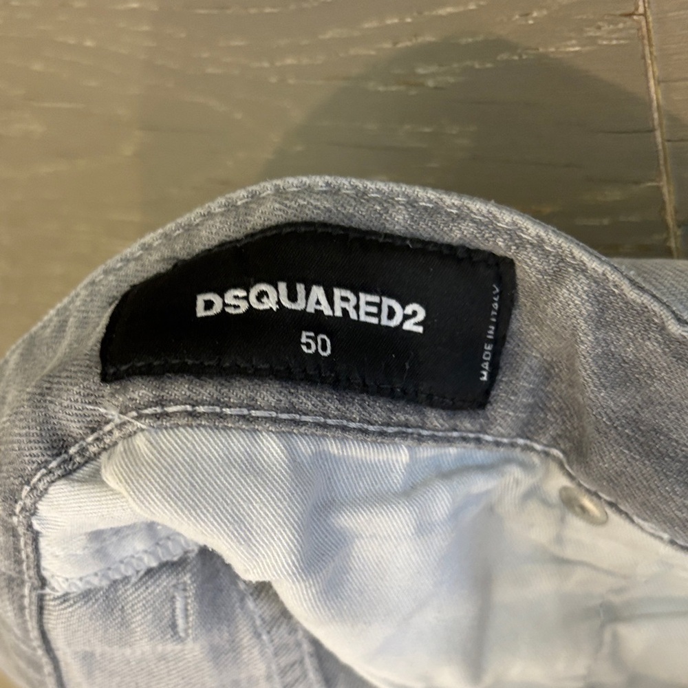 DSQUARED2 Distressed Light Gray Men's Jeans size 34 - Picture 2 of 7